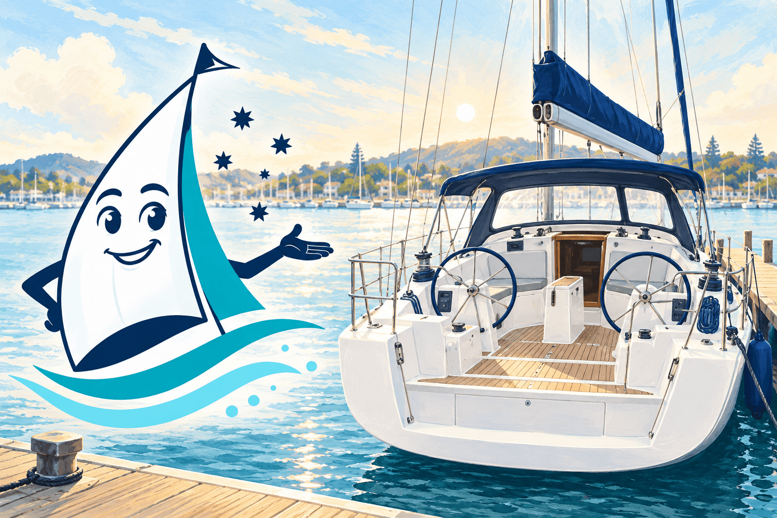 Learn how your position, movement and awareness affect comfort aboard. Saily appears in an original nautical illustration.